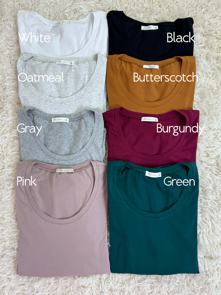 Mandy Long Sleeve Scoop Neck Top *Door Buster*