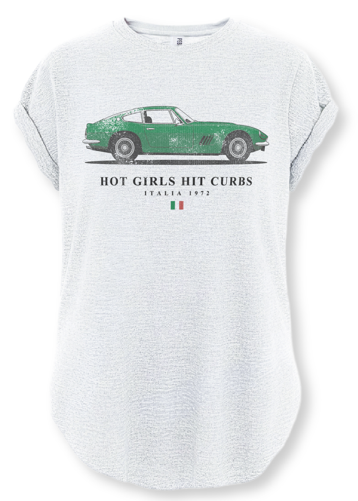 Hot Girls Hit Curbs Side Slit Tee