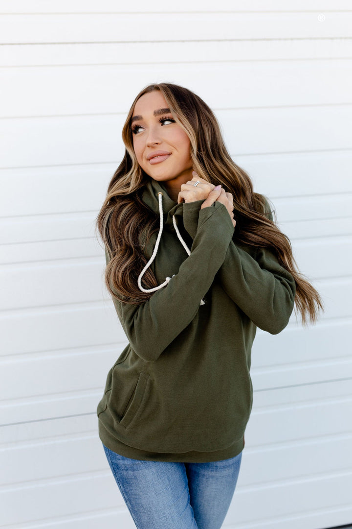 ⭐Door Buster⭐ Ampersand Avenue Basic DoubleHood™ Sweatshirt - Oak