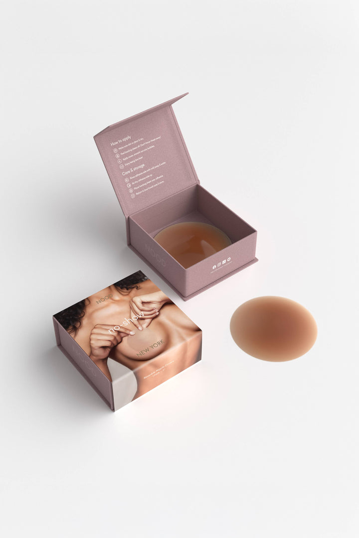 No-Show | Reusable Adhesive Nipple Covers: No 5 Soft Tan / 3in.