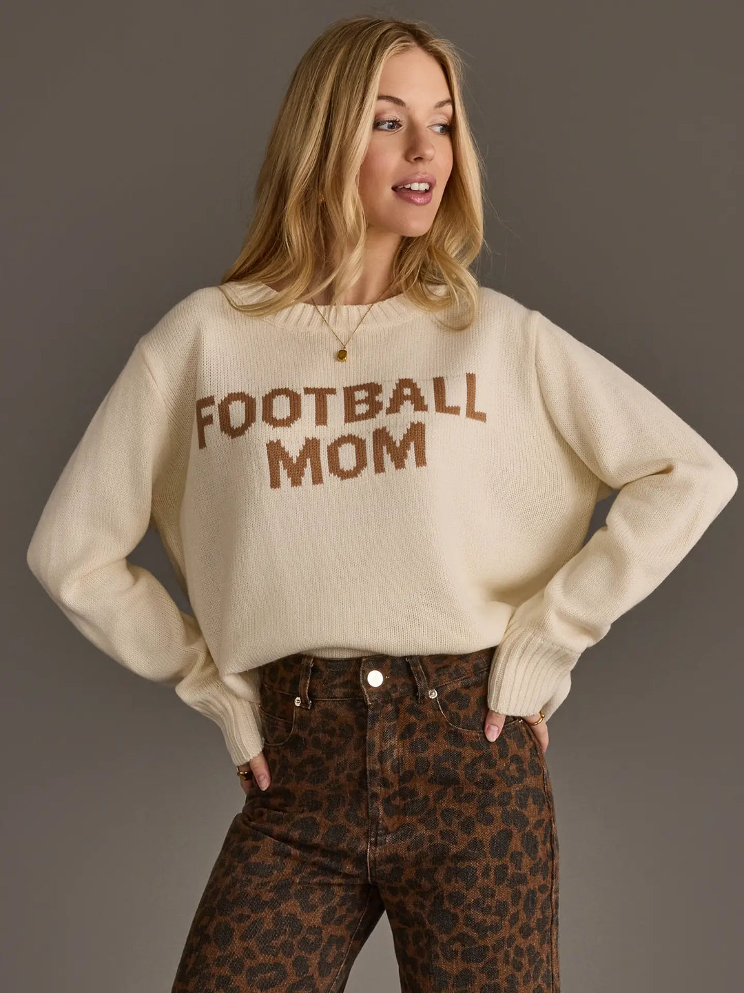 Sunday Sidelines Football Mom Sweater