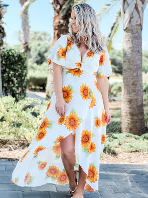 Allie Sunflower Maxi Dress