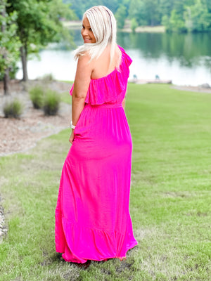 Jennifer One Shoulder Maxi Dress