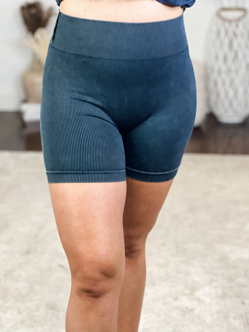 Chelsie Washed Biker Shorts